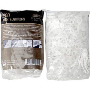 200 Mighty Clip Lights - Christmas Lights on Shingles & Gutters